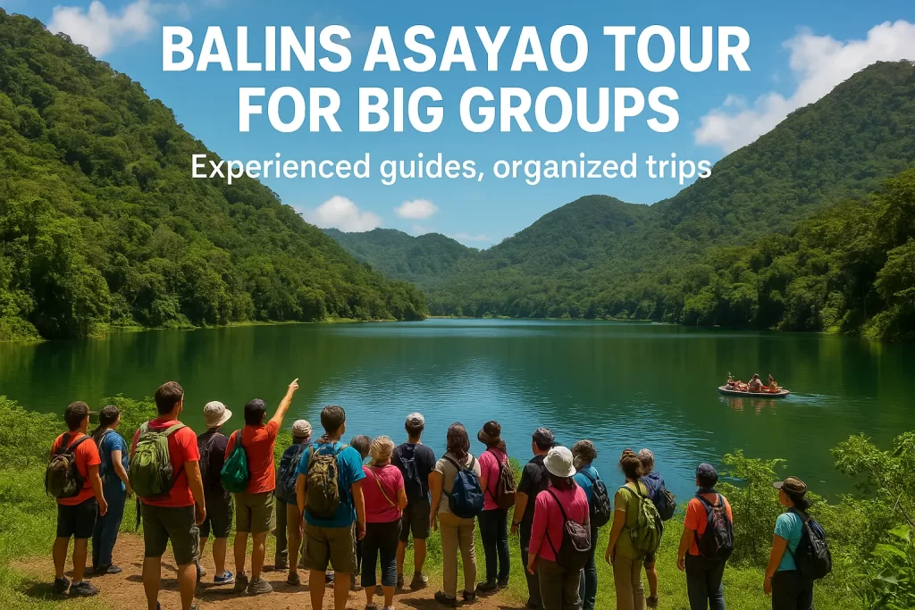 Balinsasayao tour for big groups