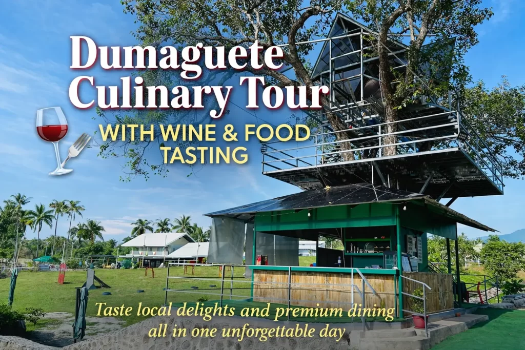 Dumaguete culinary tour with wine and food tasting