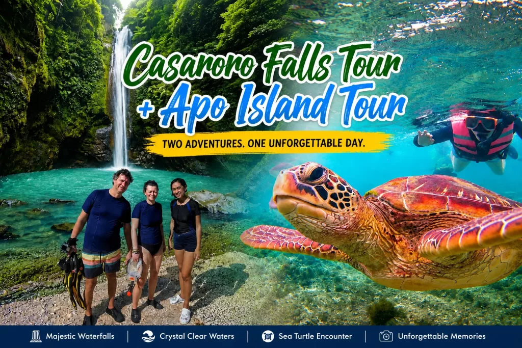 Casaroro falls tour + Apo Island