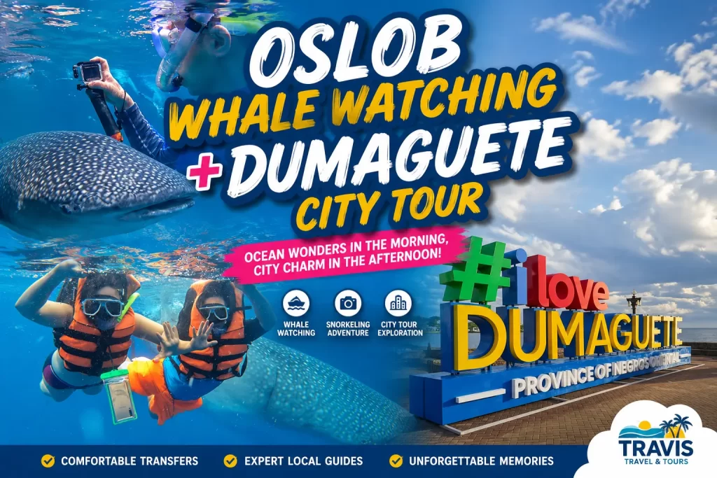 Oslob Whale Watching + Dumaguete city tour