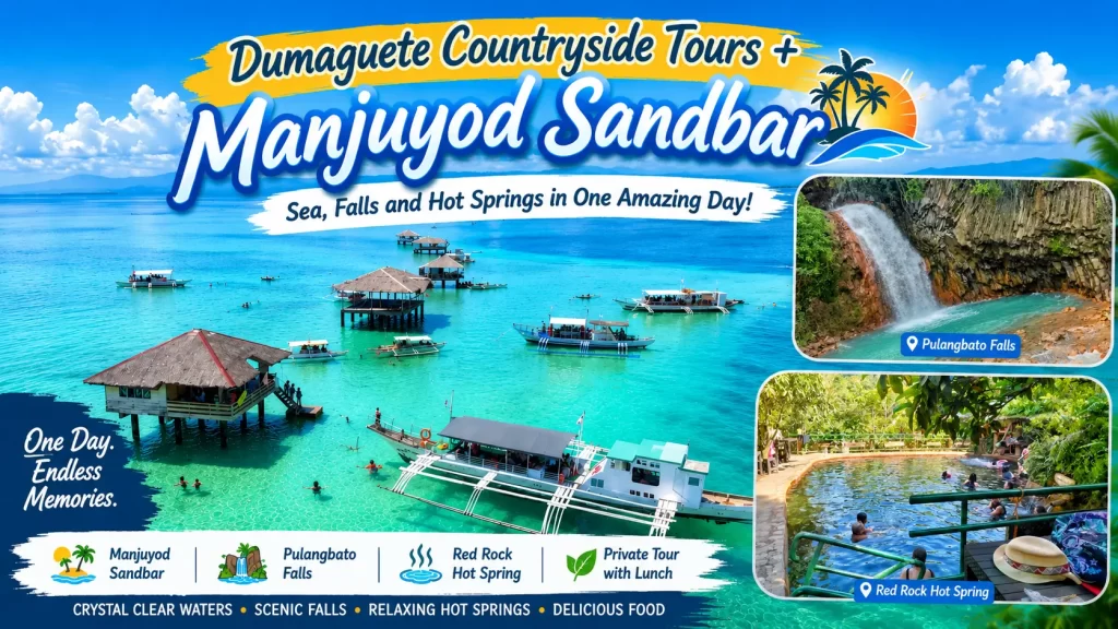 Dumaguete Countryside Tours + Manjuyod Sandbar